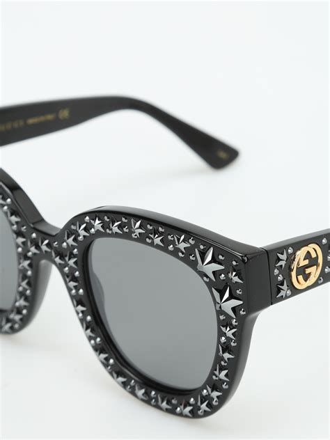 gucci sunglasses with the stars|gucci star sunglasses women.